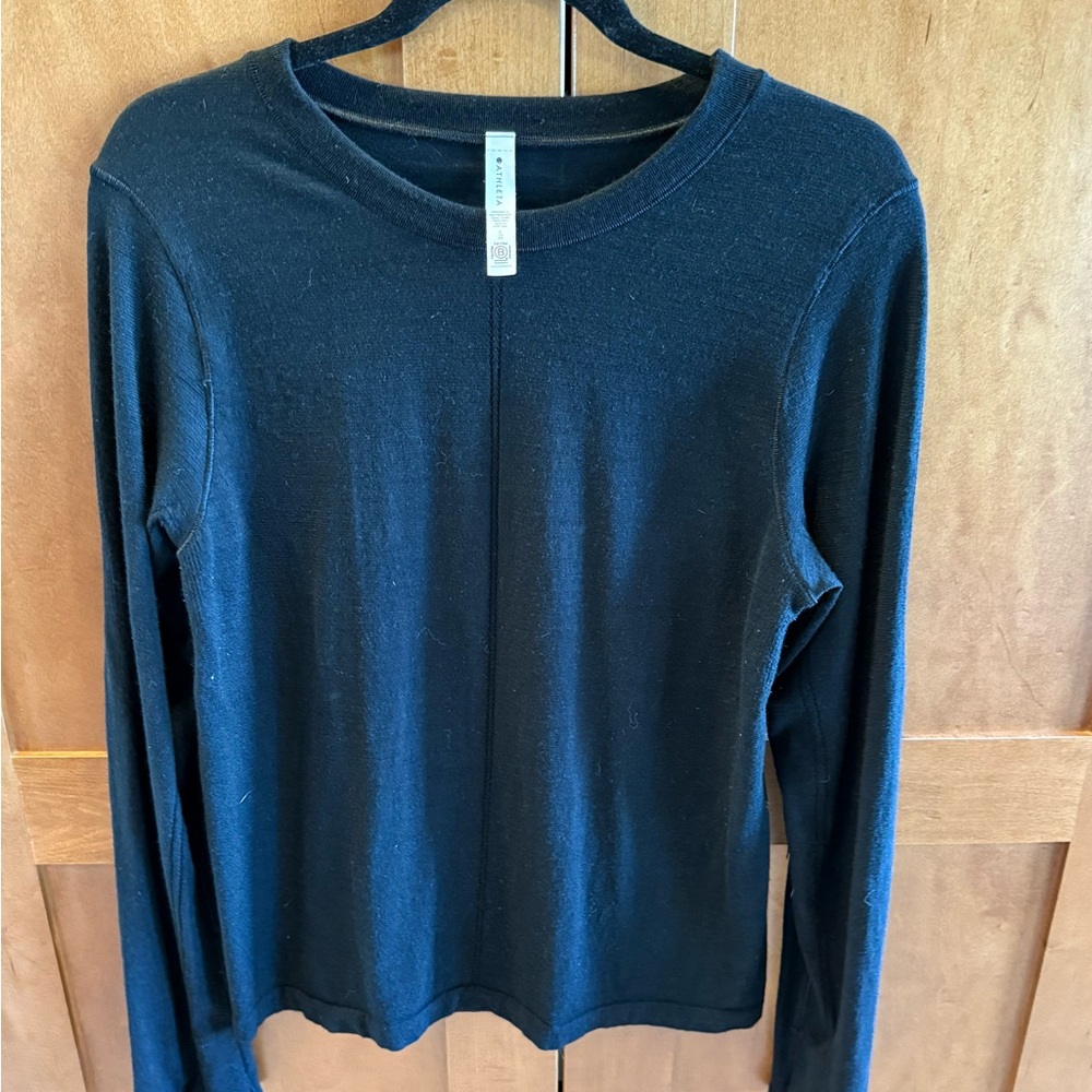 Athleta Long Sleeve Momentum Seamless Long Sleeve – Black | L/XL